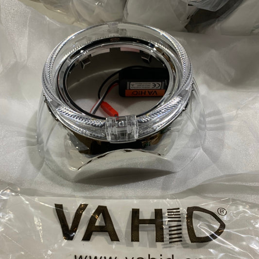 ฝาครอบโปรเจ็คเตอร์พร้อมไฟวงแหวน VAHID C8-W LED Shroud
