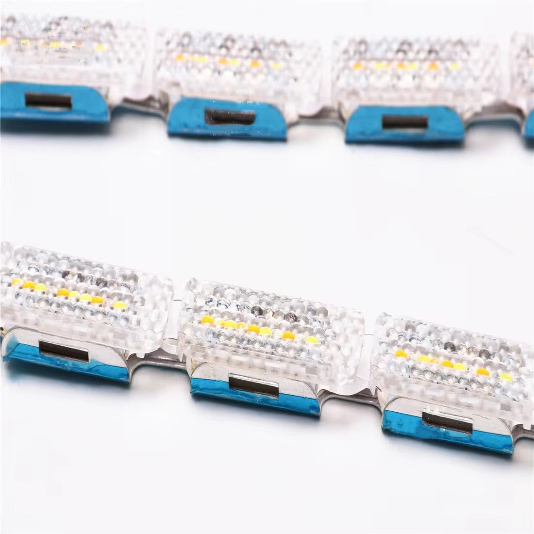AES ไฟเดย์ไลท์ DRL เส้น LED 50cm ชิป 16 ดวง ขาว+เหลือง เลี้ยววิ่ง (Sequential)