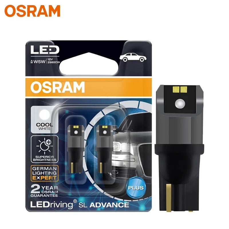 OSRAM หลอดไฟ LED ขั้วเสียบ T10 รุ่น SL Advance 2825DW (สำหรับไฟหรี่,ไฟท้าย,ไฟในห้องโดยสาร,ไฟส่องทะเบียน)