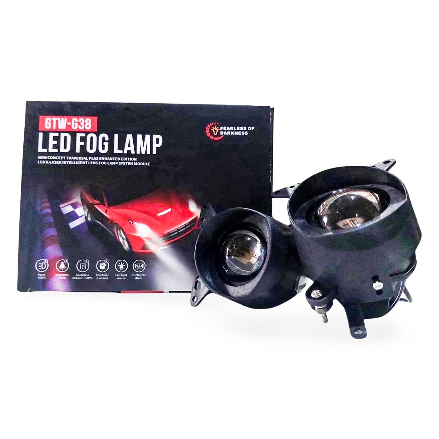 LED Projector Foglamp 2.5" For Lancer Ex, Evo X 6000K