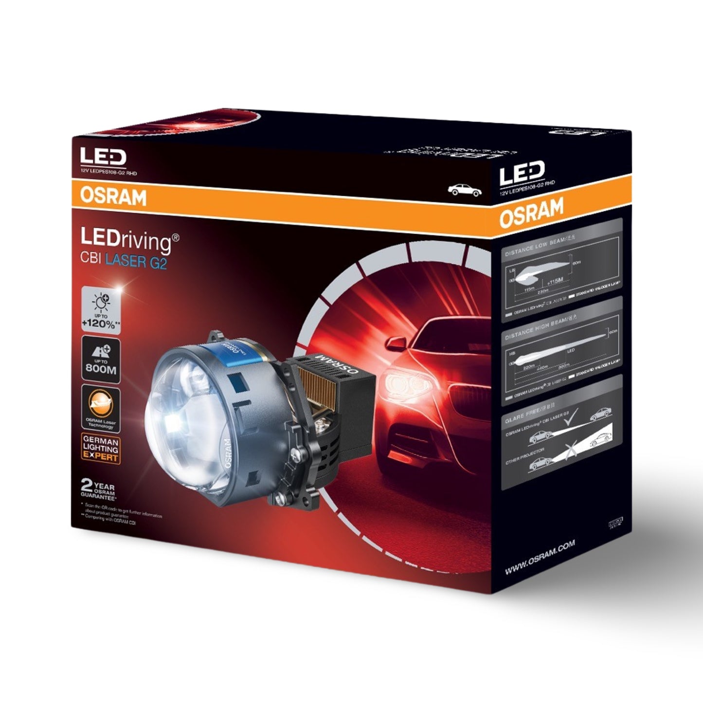 Osram CBI Laser G2 65W LED + Laser Projector Lens  Osram CBI Laser Gen 2 65/85W LED Projector Lens ออสแรม แอลอีดี เลเซอร์ โปรเจ็คเตอร์