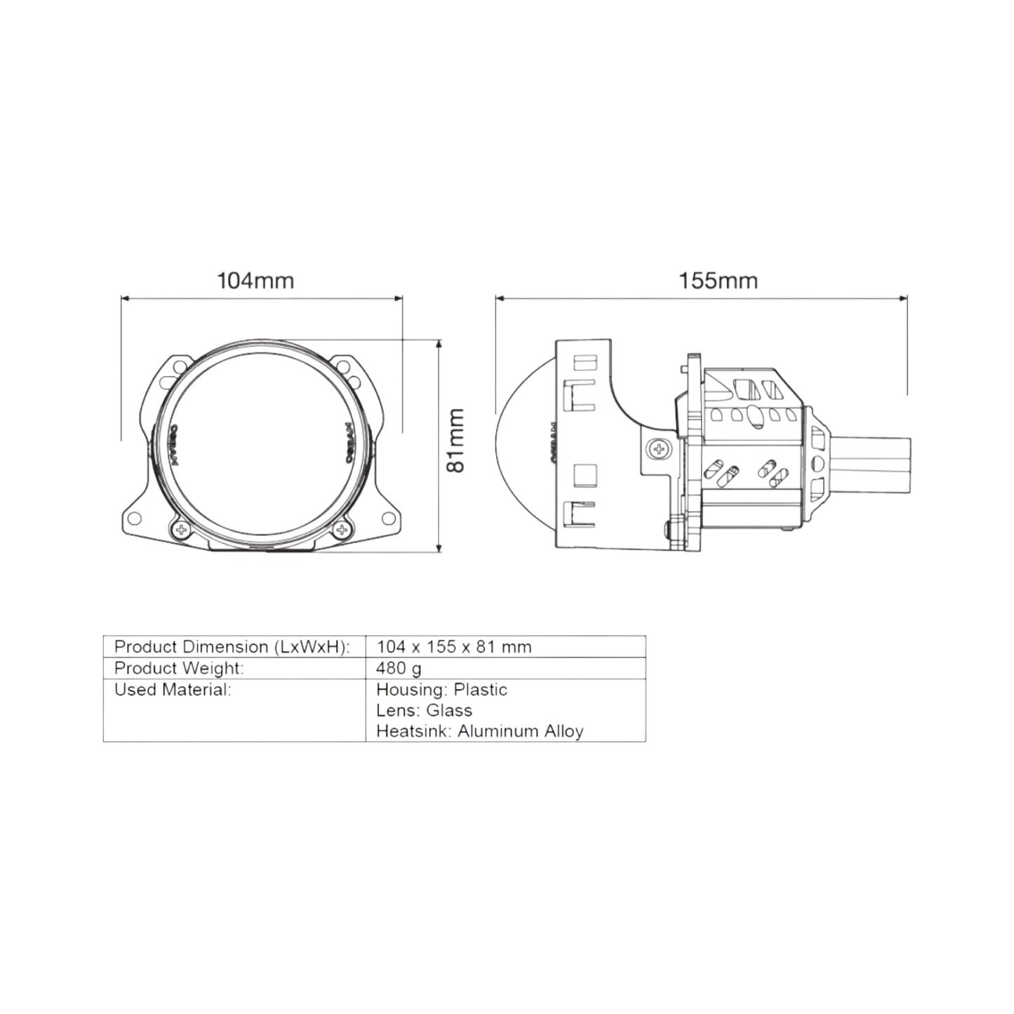 Osram CBI Advance Easy 65W 6000K LED Projector (แอลอีดี โปรเจ็คเตอร์ Osram CBI Advance Easy)