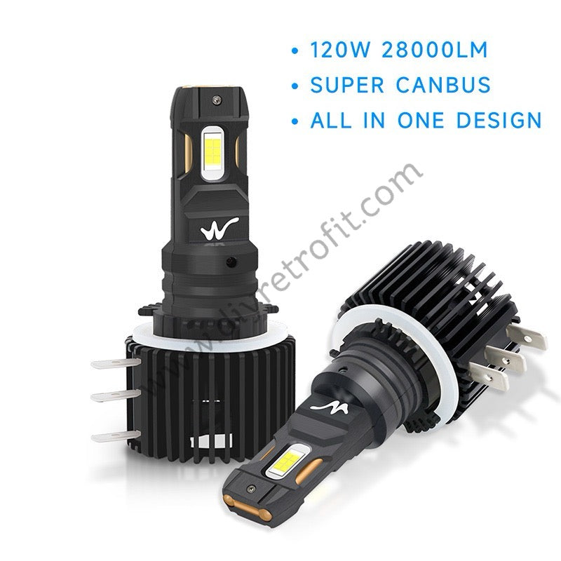 WH15 H15 CANBUS LED Headlamp Bulb หลอดไฟหน้า LED CANBUS H15