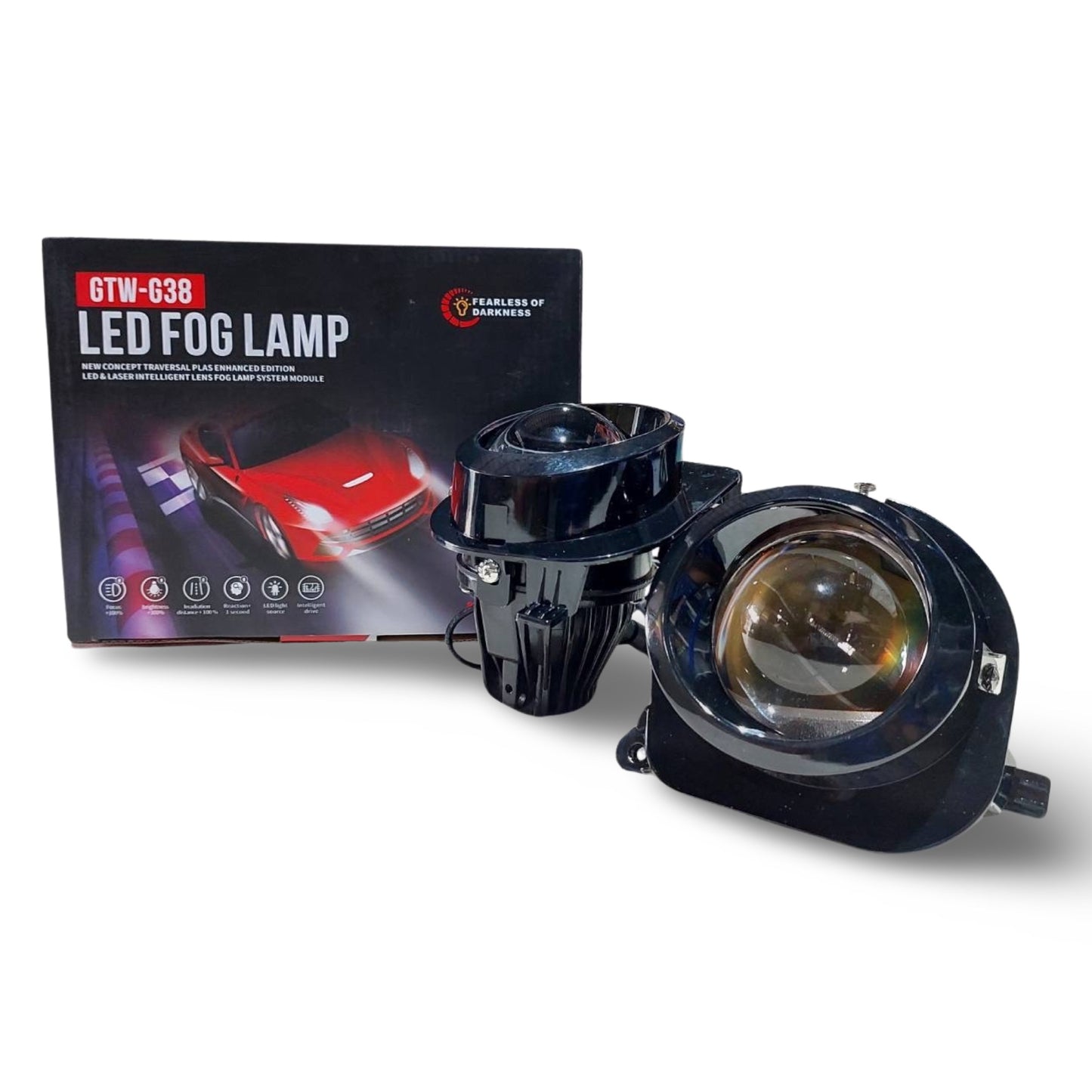 LED Projector Foglamp For BMW Series 5 X3, X4, X5, X6 6000K ไฟตัดหมอก LED Projector สำหรับ  BMW X3, X4, X5, X6