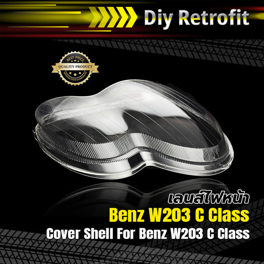 Cover Shell For Benz W203 C Class เลนส์ไฟหน้า Benz W203 C Class