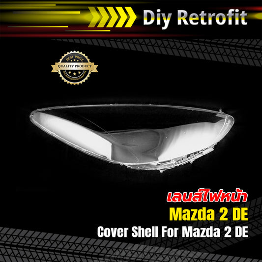 เลนส์ไฟหน้าสำหรับ Mazda 2 DE -Cover Shell For Mazda 2 DE