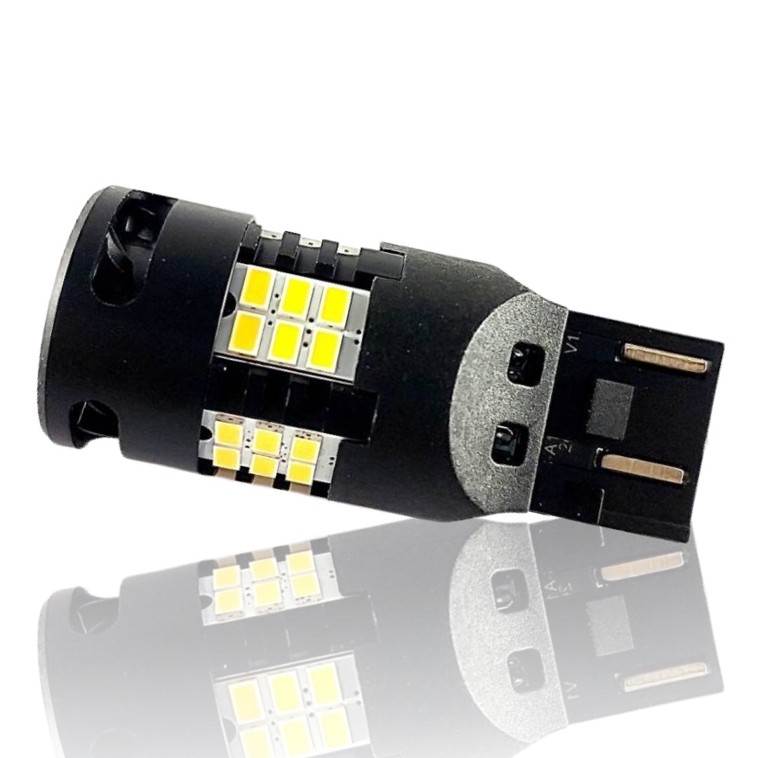 A16 T20 (7440) LED Signal Bulb  AMBER (มีพัดลม)