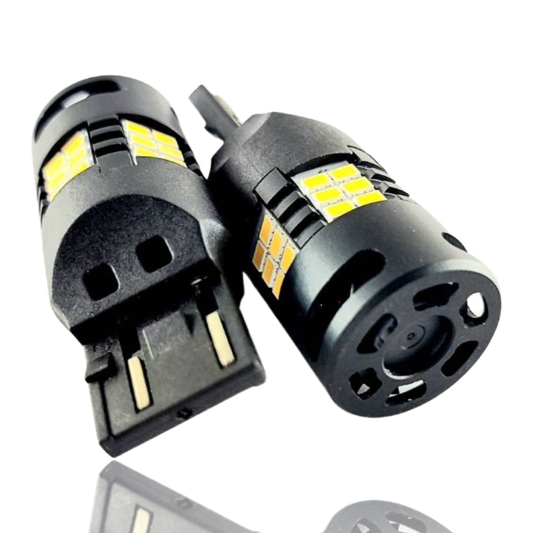 A16 T20 (7440) LED Signal Bulb AMBER (มีพัดลม)