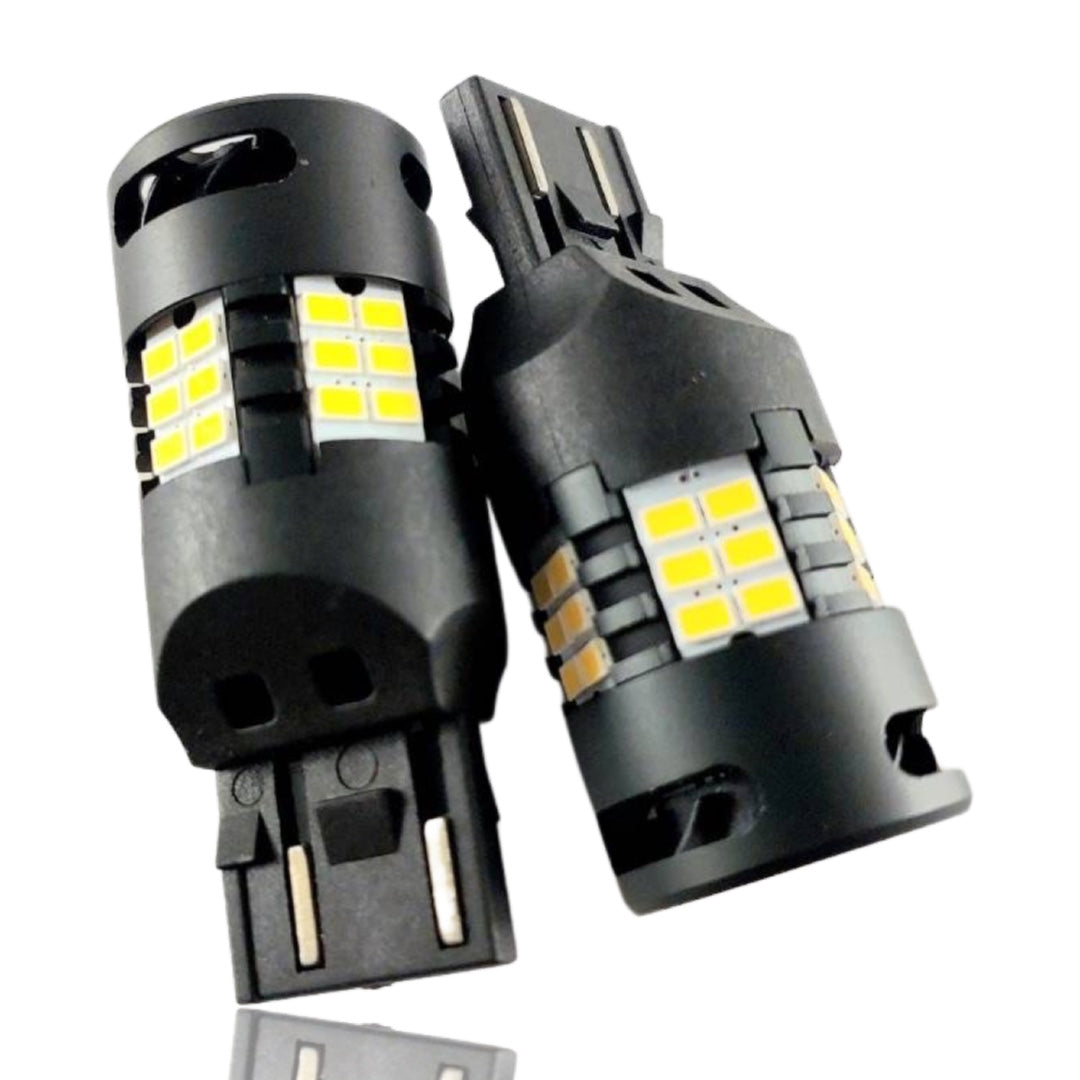 A16 T20 (7440) LED Signal Bulb  AMBER (มีพัดลม)