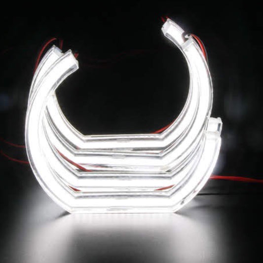 Crystal Angel Eyes for BMW F10,F30 (120+128) C-Shape (W)