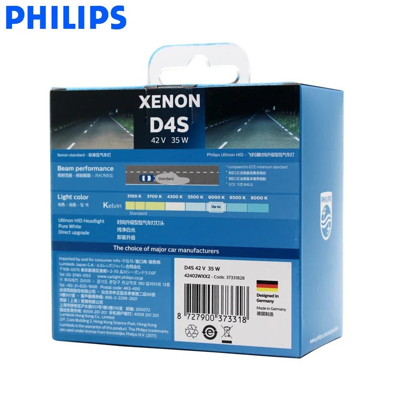 Philips D4S 6000K Pure White (Blue Box)