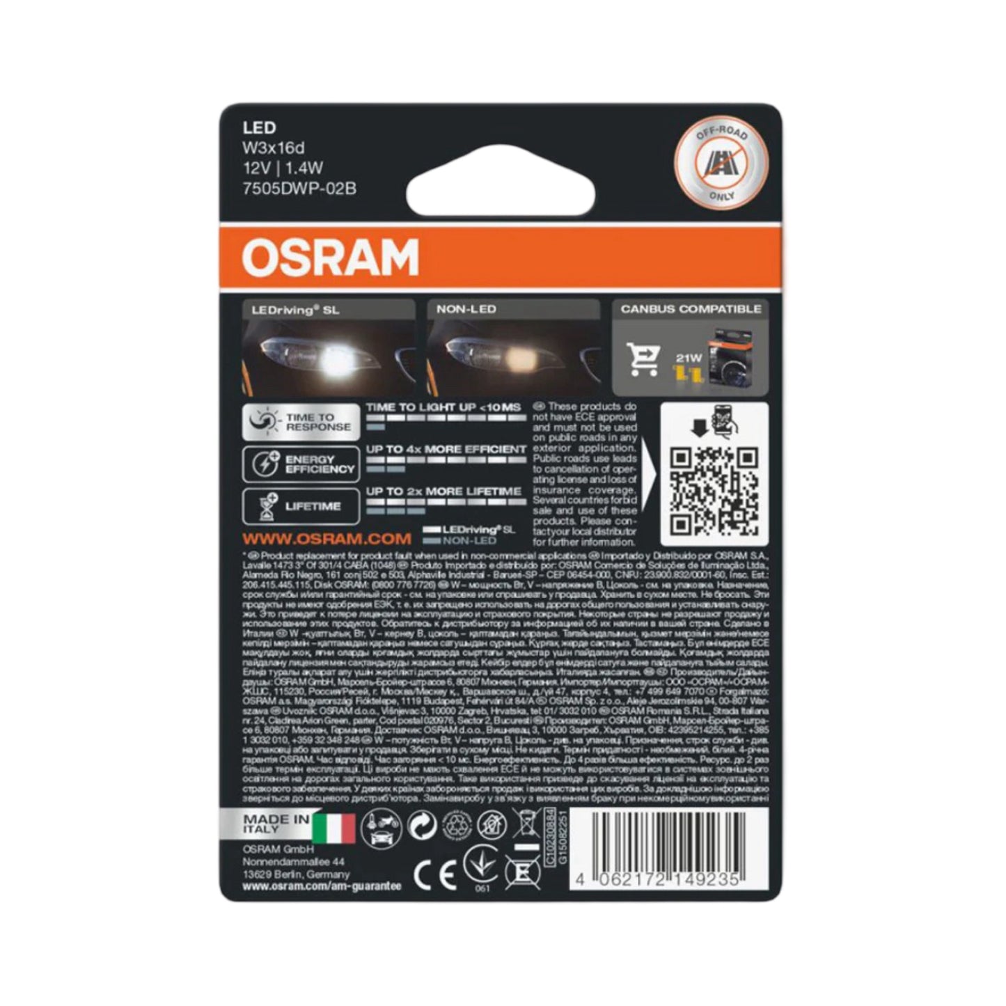 Osram T20 (7440) White (สีขาว)