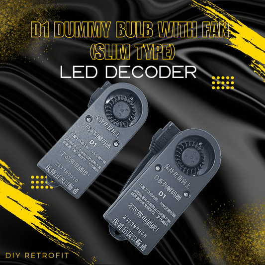D1 Dummy Bulb with Fan (Slim Type)