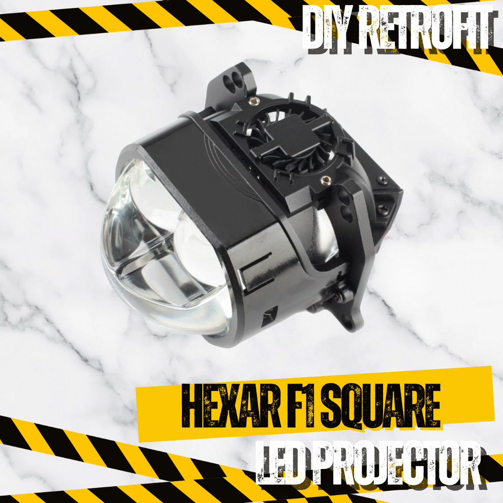 Hexar F1 Square LED Projector – Diy Retrofit